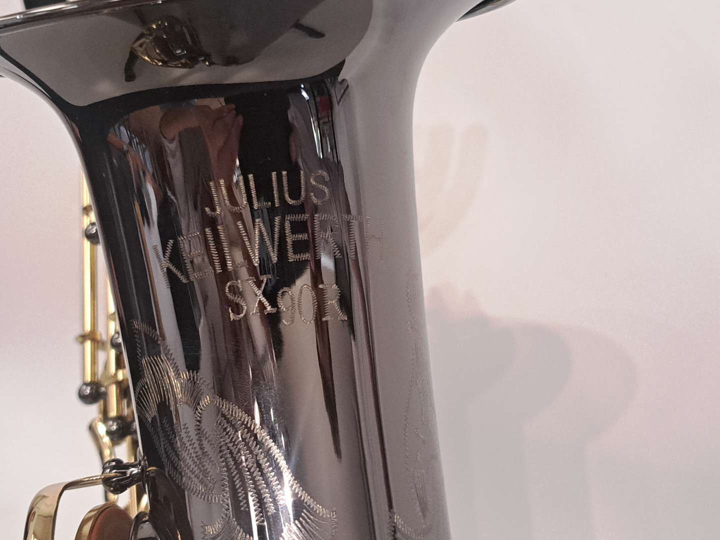 <p>JULIUS KEILWERTH, SX90R, “Shadow”, black nickel saxophone</p>