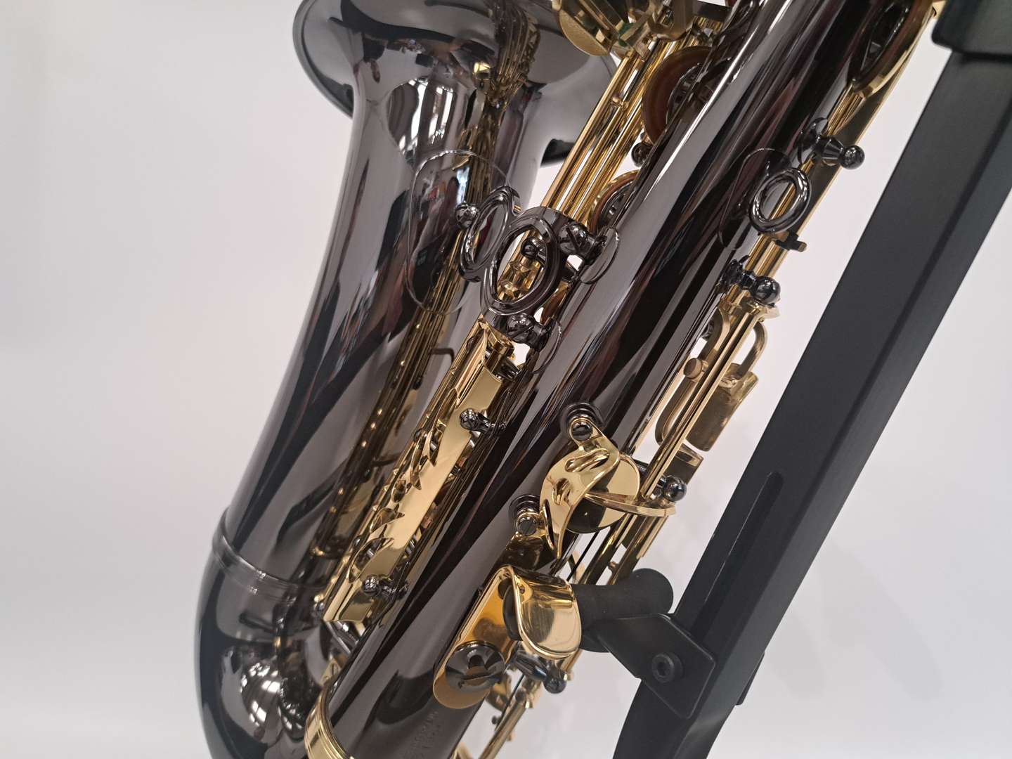 <p>JULIUS KEILWERTH, SX90R, “Shadow”, black nickel saxophone</p>