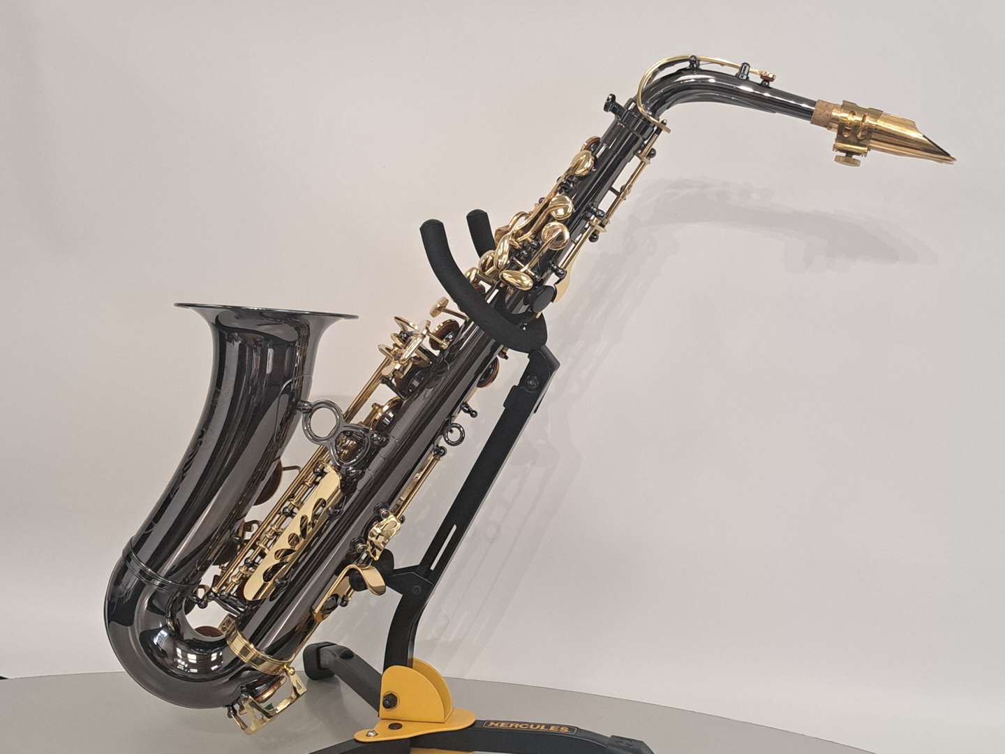 <p>JULIUS KEILWERTH, SX90R, “Shadow”, black nickel saxophone</p>