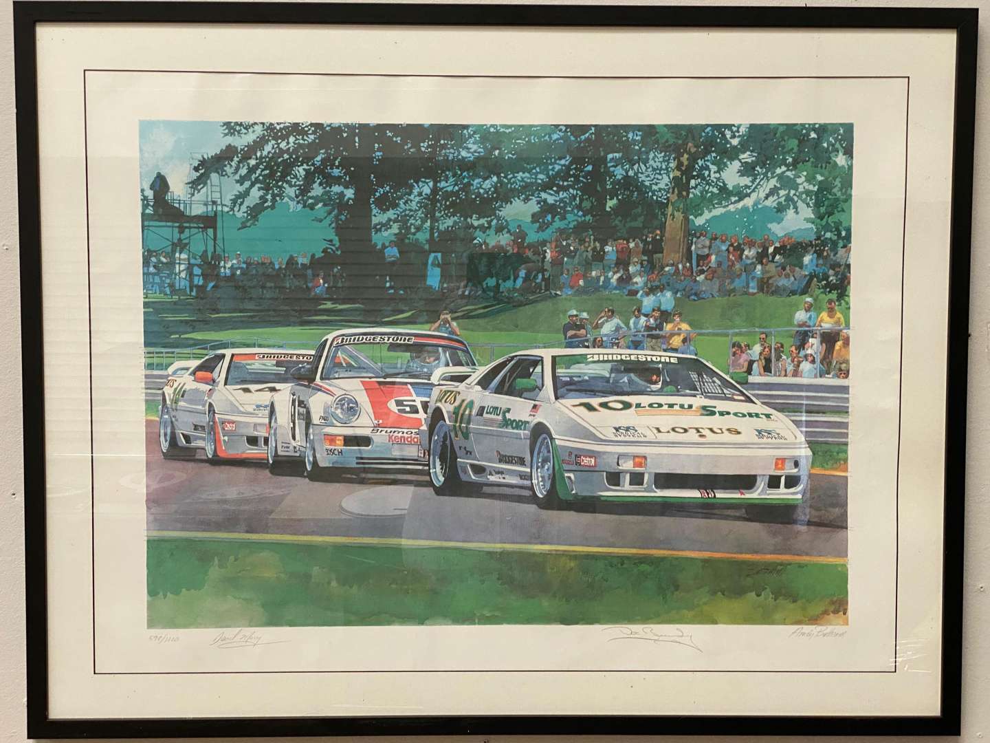 <p>ANDREW BUTTRAM, limited edition print 598/1000, Lotus Esprit X180R for the LotuSport team.</p>