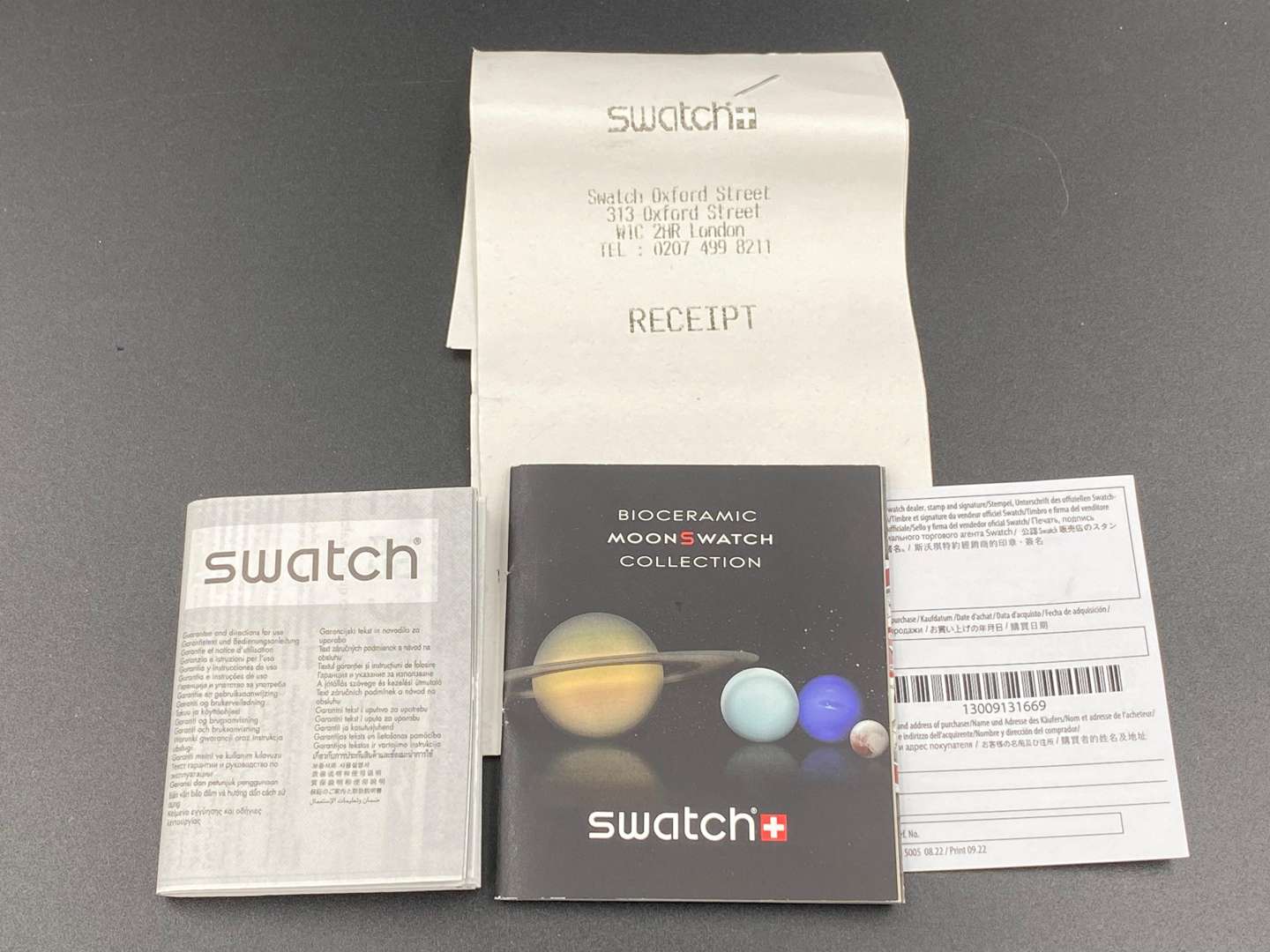 <p>SWATCH, Moonswatch, “Mission to Mars”, &nbsp;bioceramic, two button quartz chronograph watch,</p>