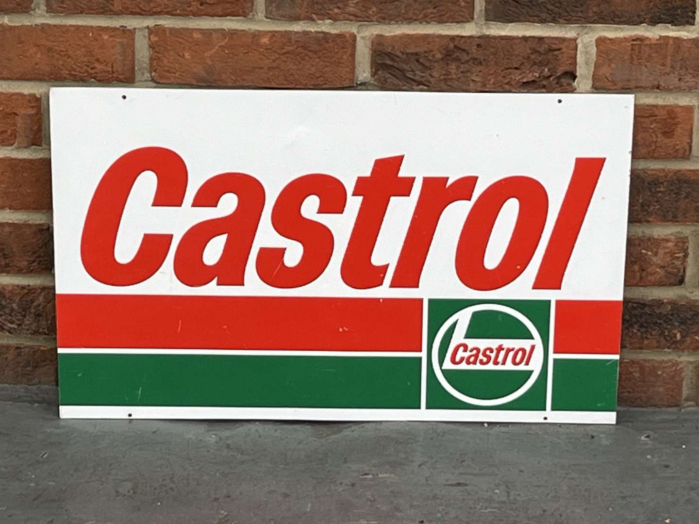 <p>Castrol Aluminium Sign</p>