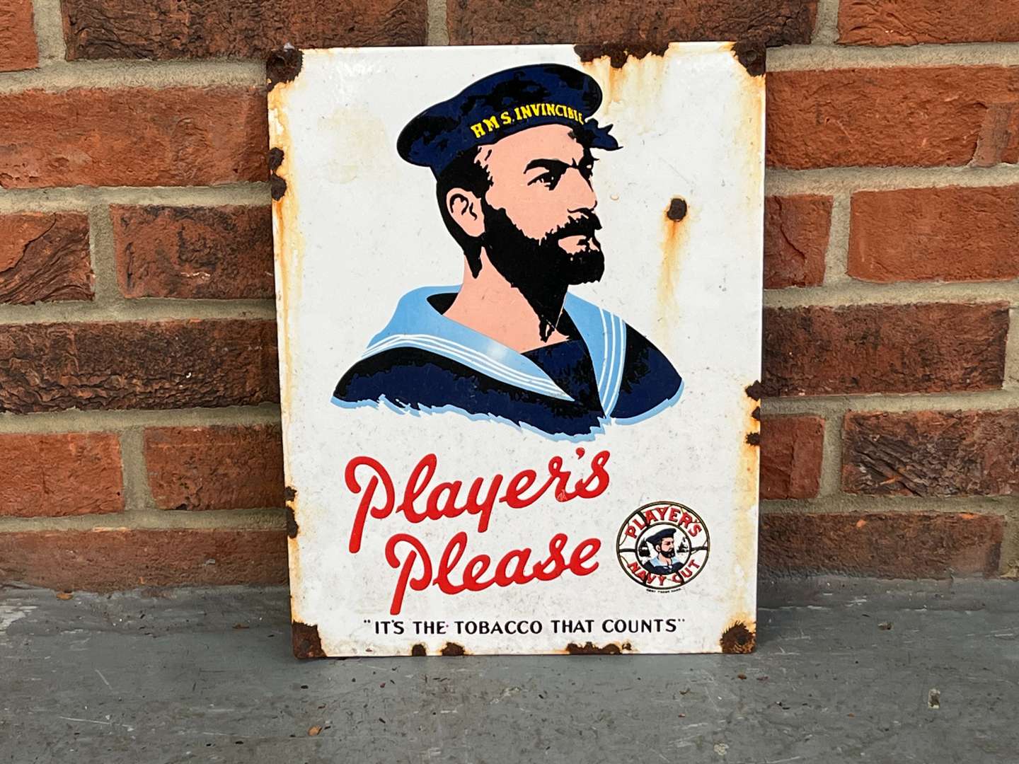 <p>Players Please Enamel Sign</p>