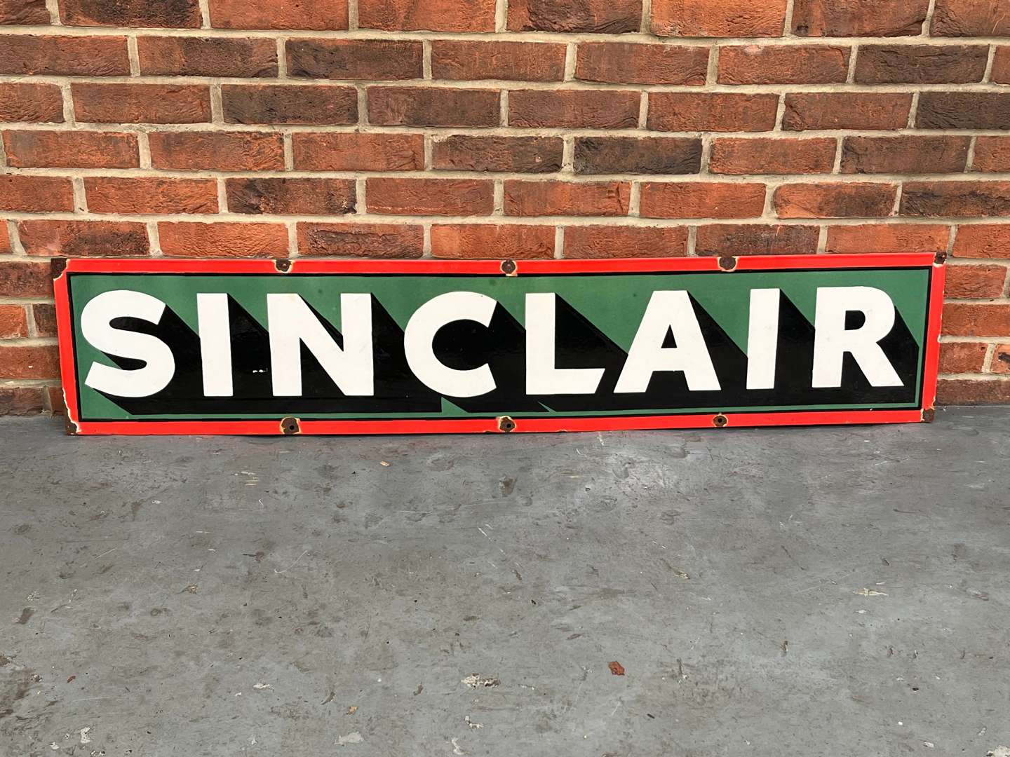 <p>Sinclair Enamel Sign</p>