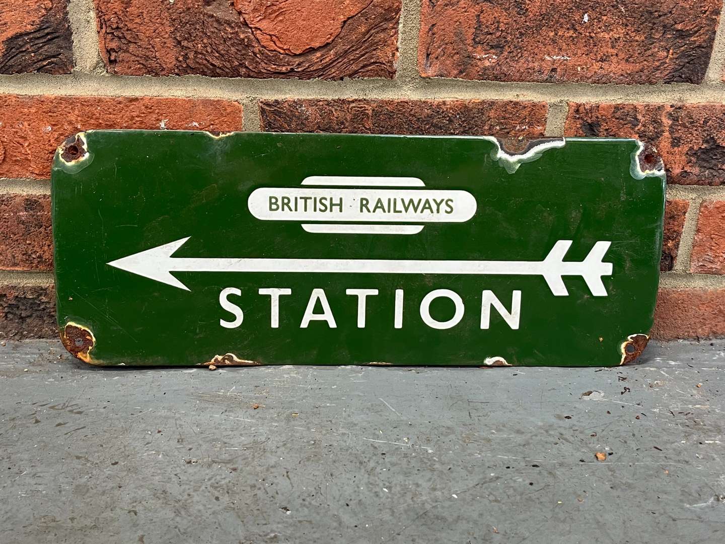 <p>British Railways Station Enamel Sign</p>