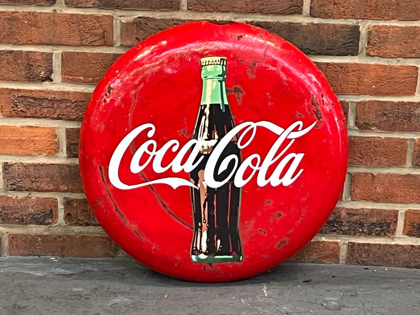 <p>Coca-Cola Convex Metal Sign</p>