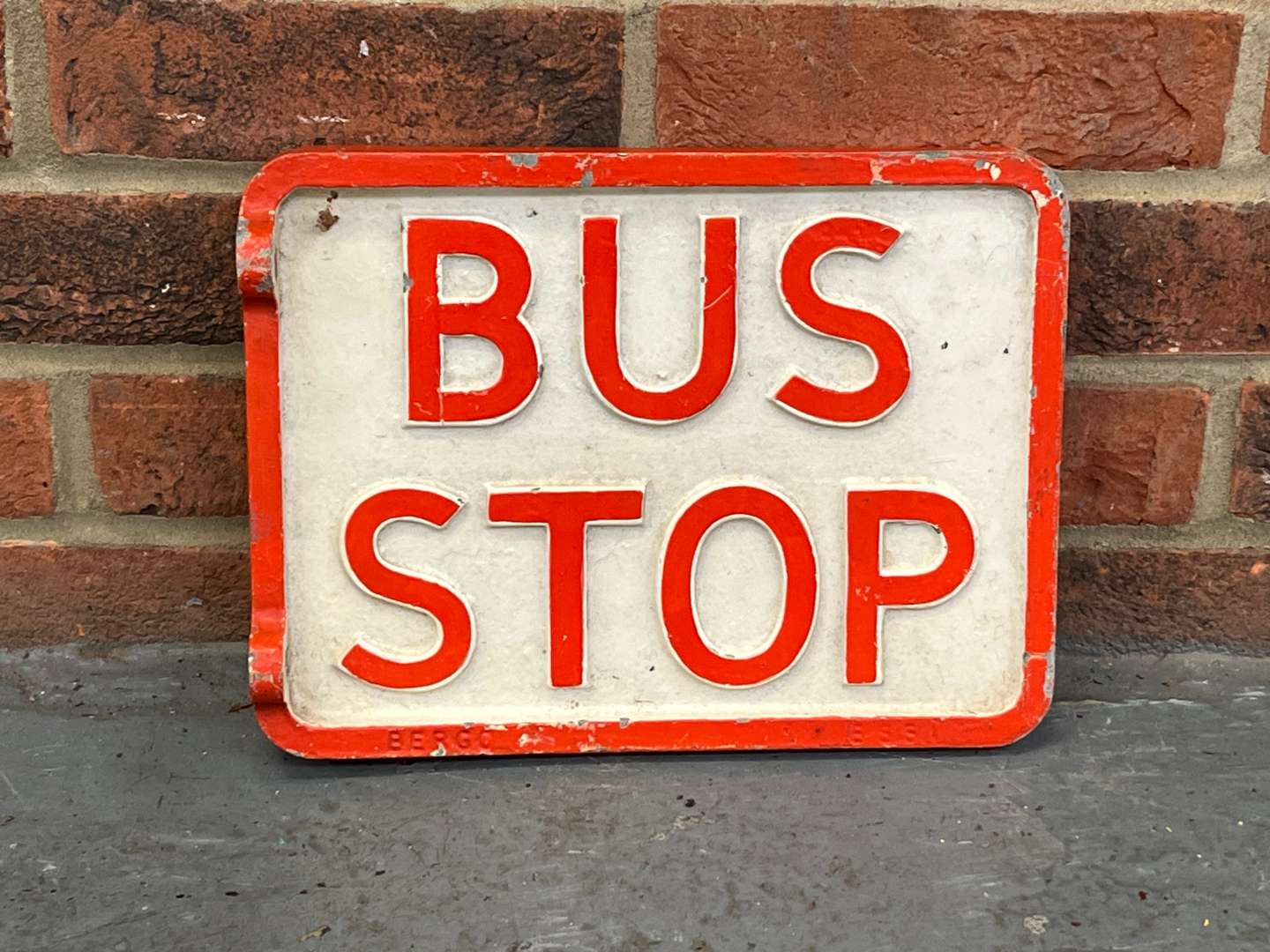 <p>Bus Stop Cast Aluminium Sign</p>