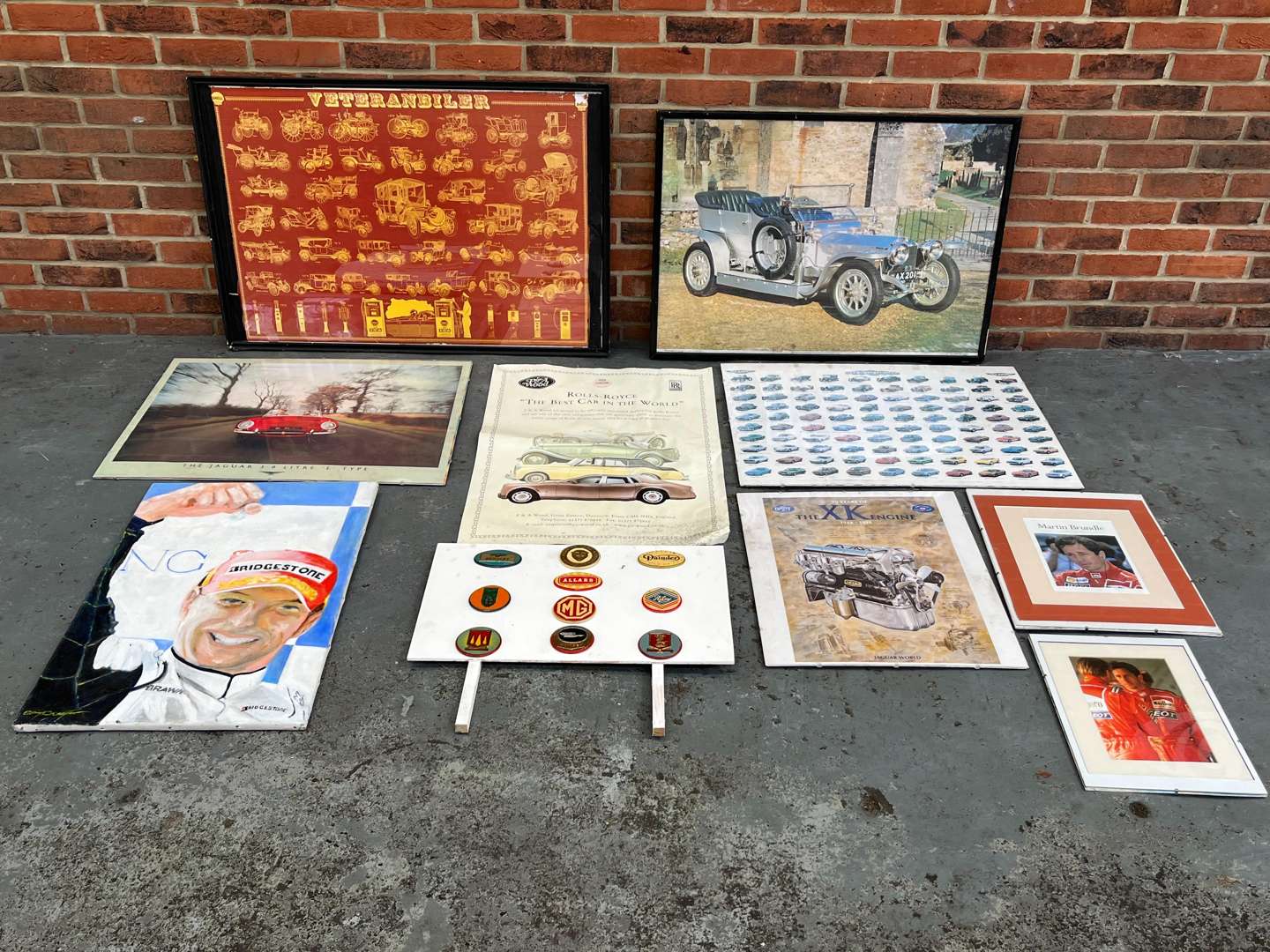 <p>Ten Assorted Motoring Prints&nbsp;</p>