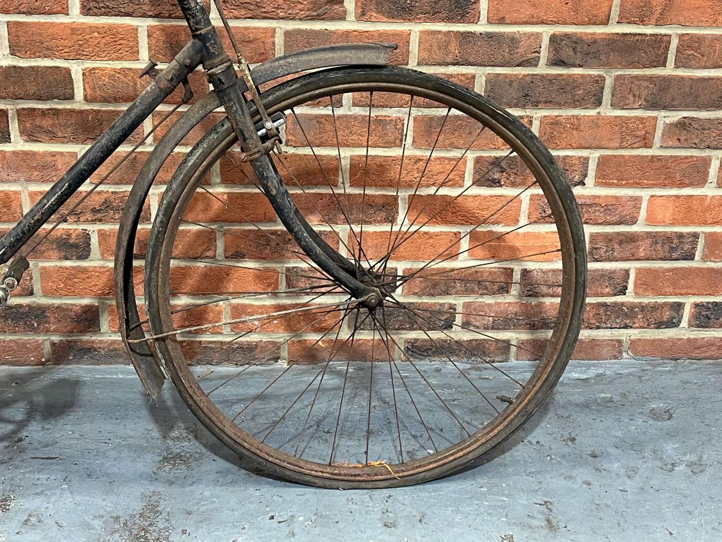 <p>Vintage Bicycle With Rod Brakes</p>