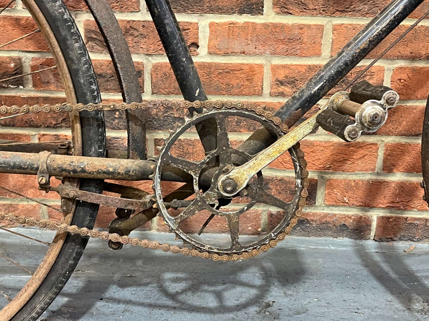 <p>Vintage Bicycle With Rod Brakes</p>