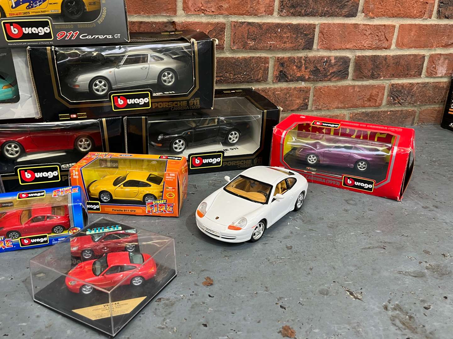 <p>Burago Porsche Model Cars</p>