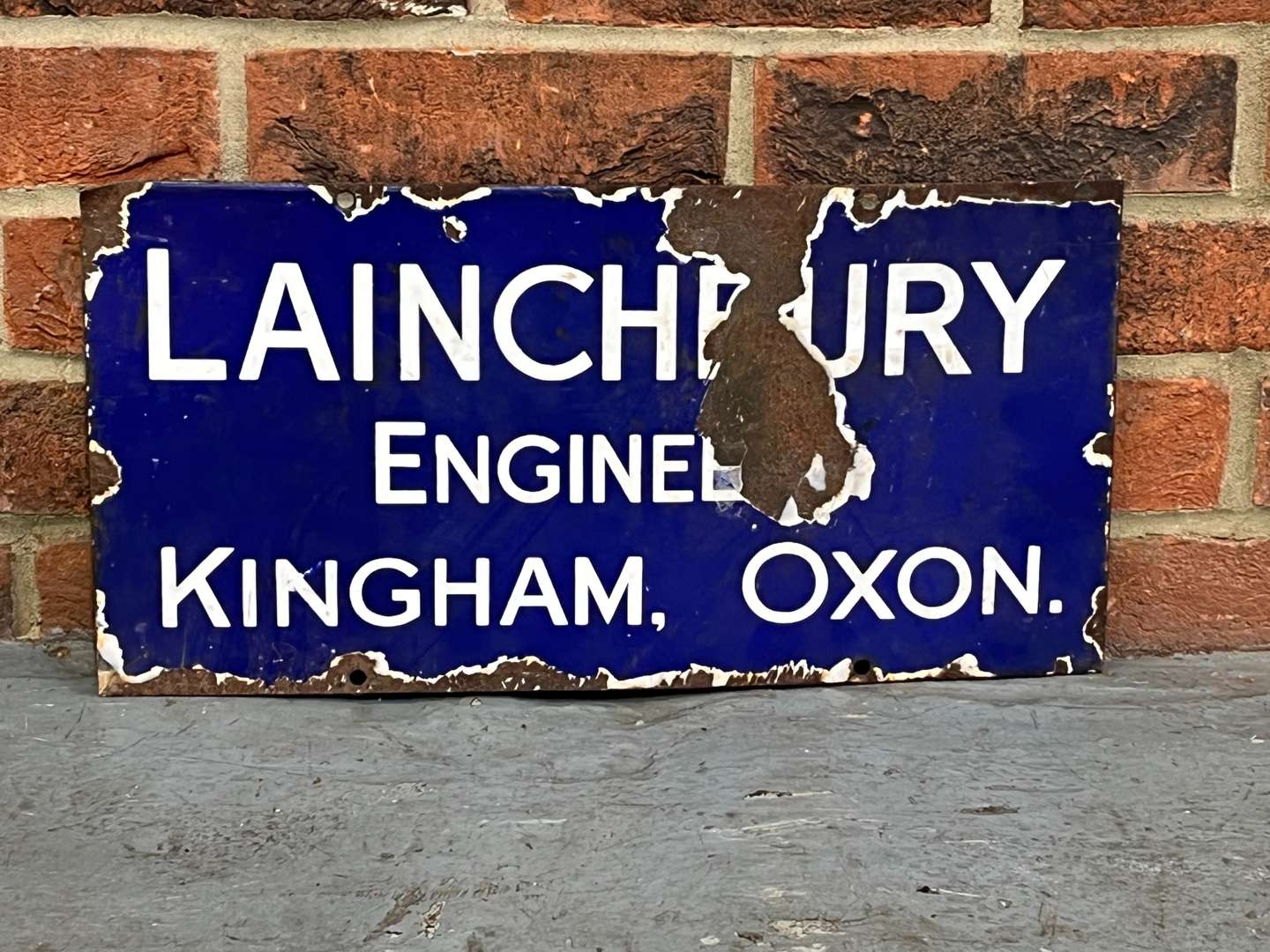 <p>Lainchbury Engineers Kingham Oxon Sign</p>