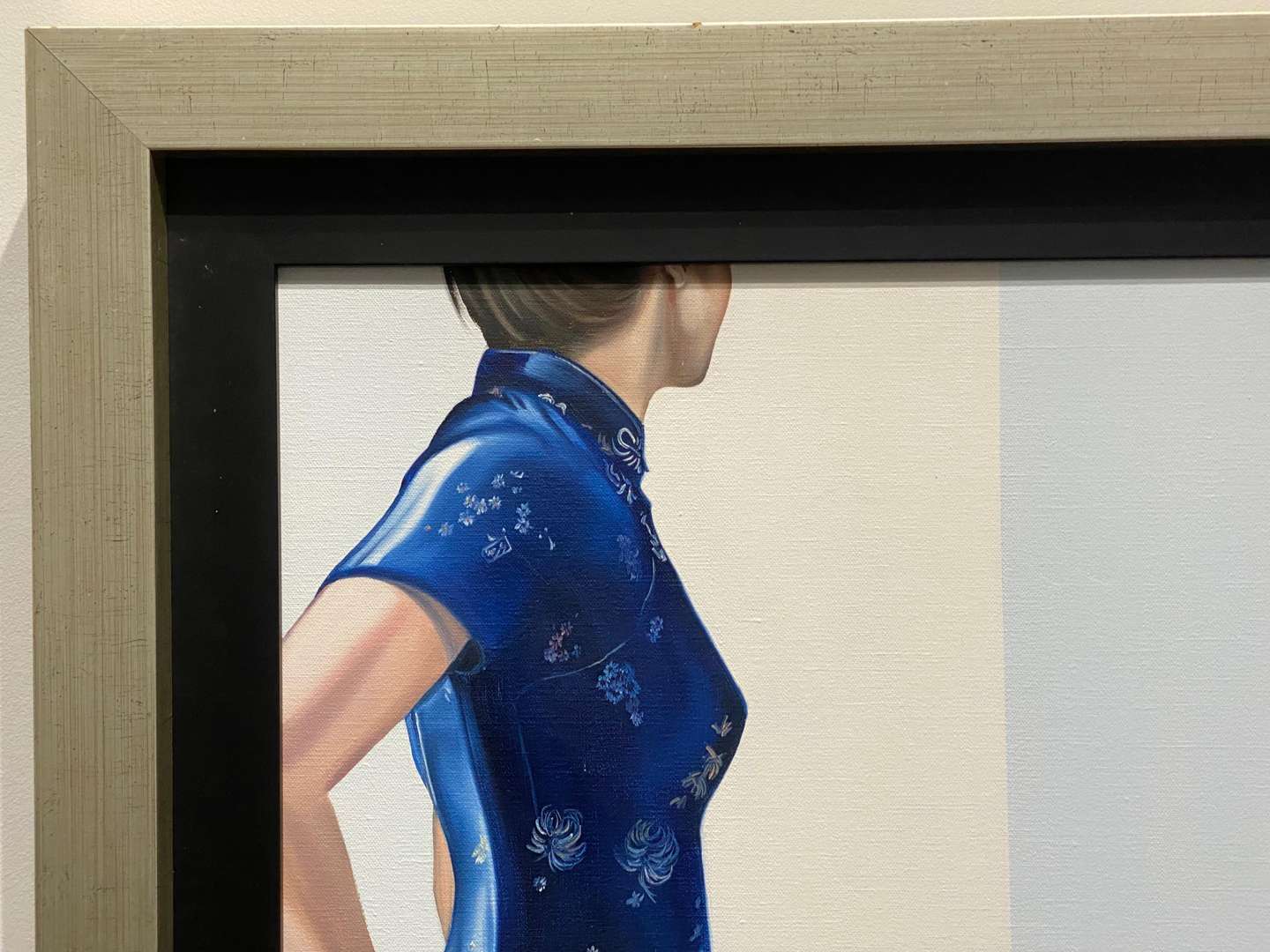 <p>DREW DARCY, The Blue Dress, acrylic on canvas.</p>