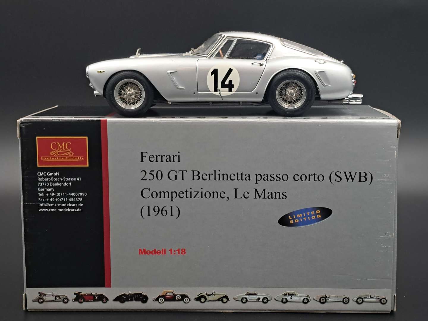 <p>CMC Ferrari 250 GT Berlinetta 1:18 scale</p>