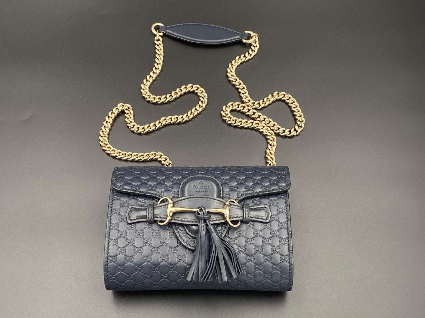 <p>GUCCI Micro Guccissima Emily Chain with dustbag</p>