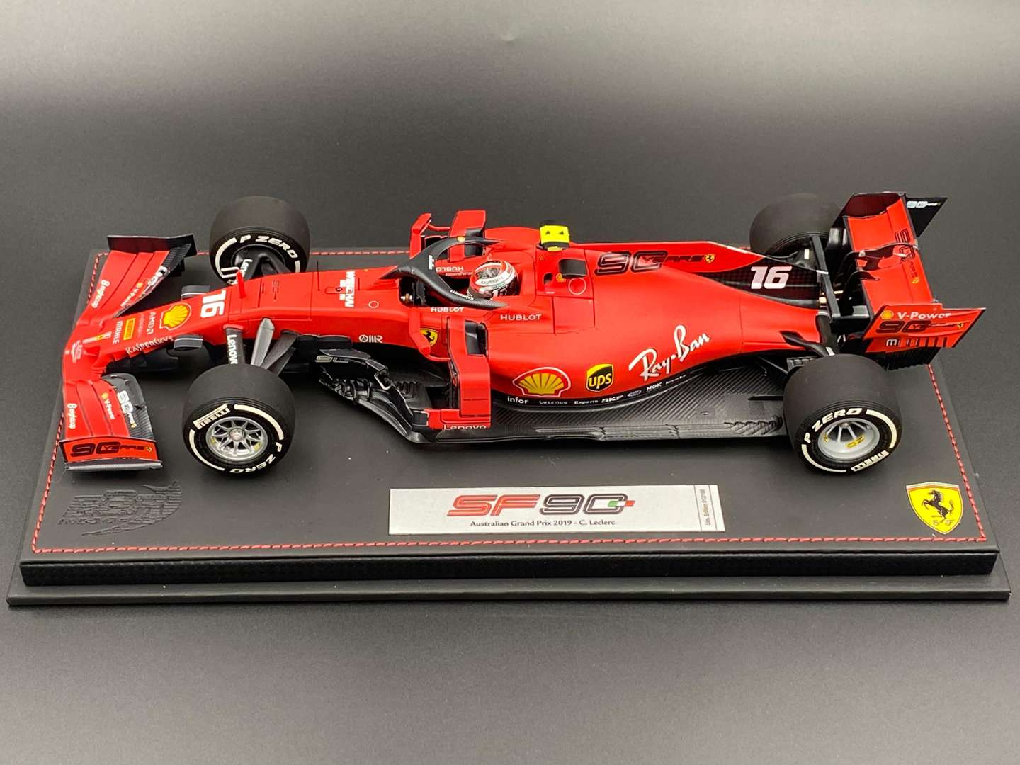 <p>BBR models C Leclerc Ferrari SF90 GP Australia 2019 1:18 scale</p>