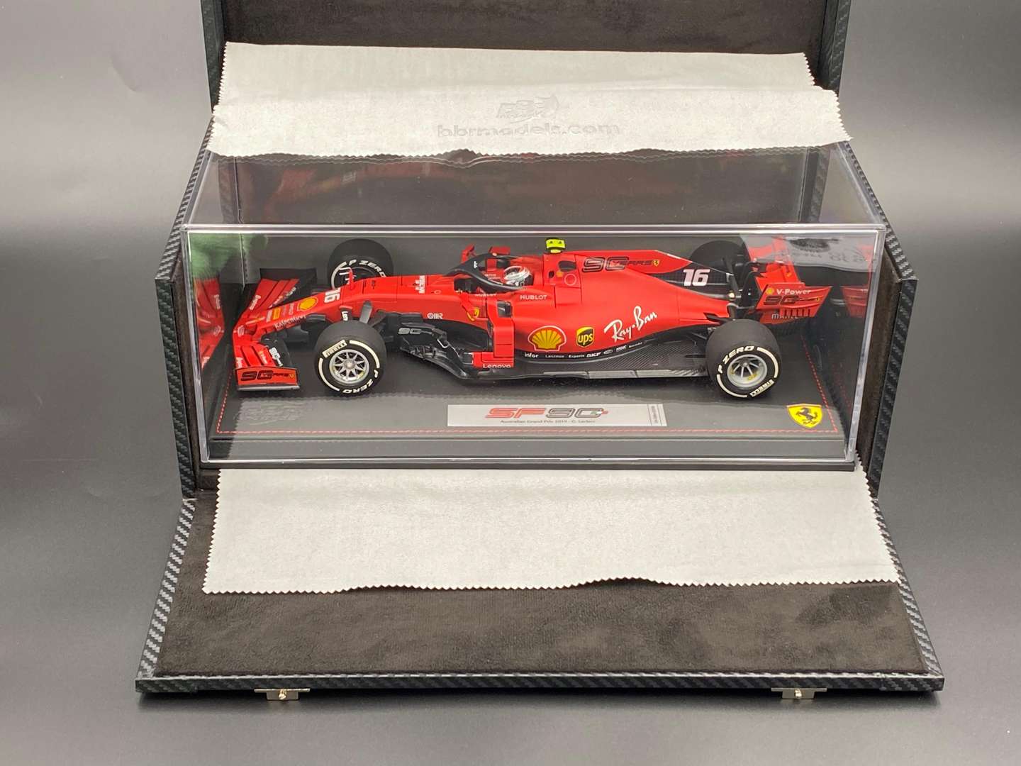 <p>BBR models C Leclerc Ferrari SF90 GP Australia 2019 1:18 scale</p>