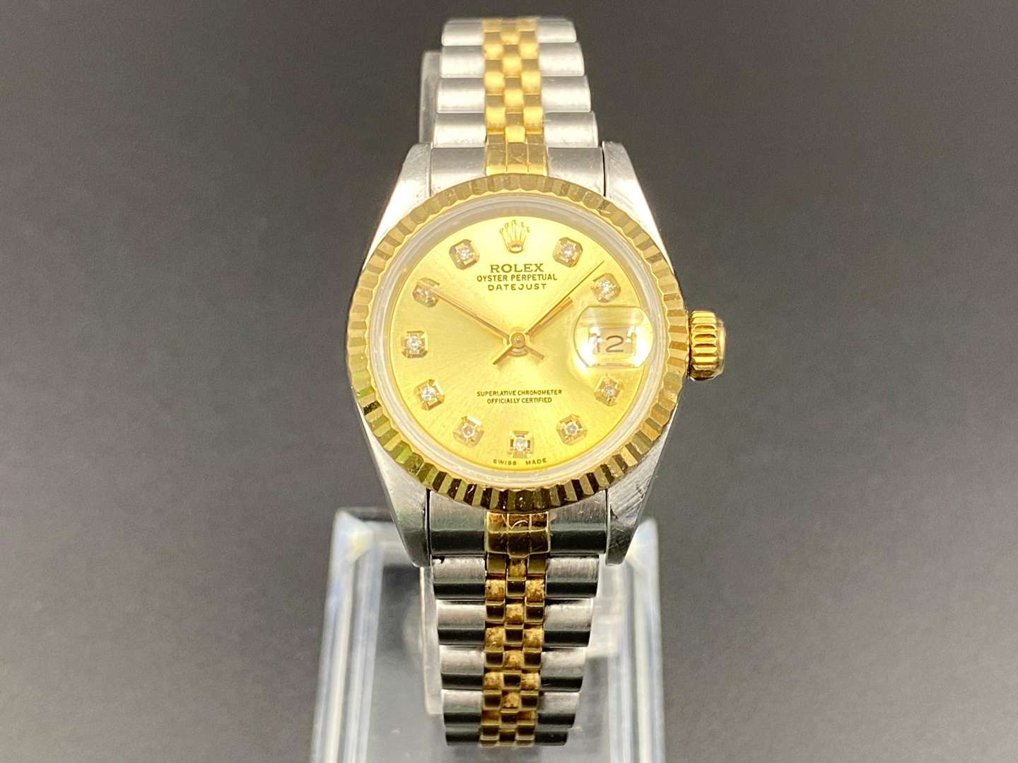 <p>ROLEX Lady-Datejust 69173 X665768 steel and gold wristwatch</p>