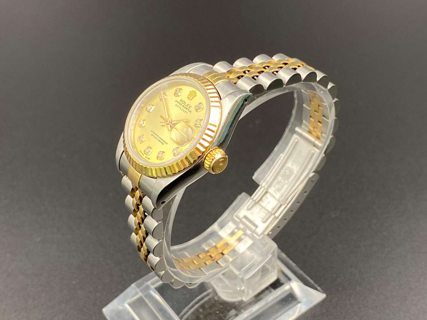 <p>ROLEX Lady-Datejust 69173 X665768 steel and gold wristwatch</p>