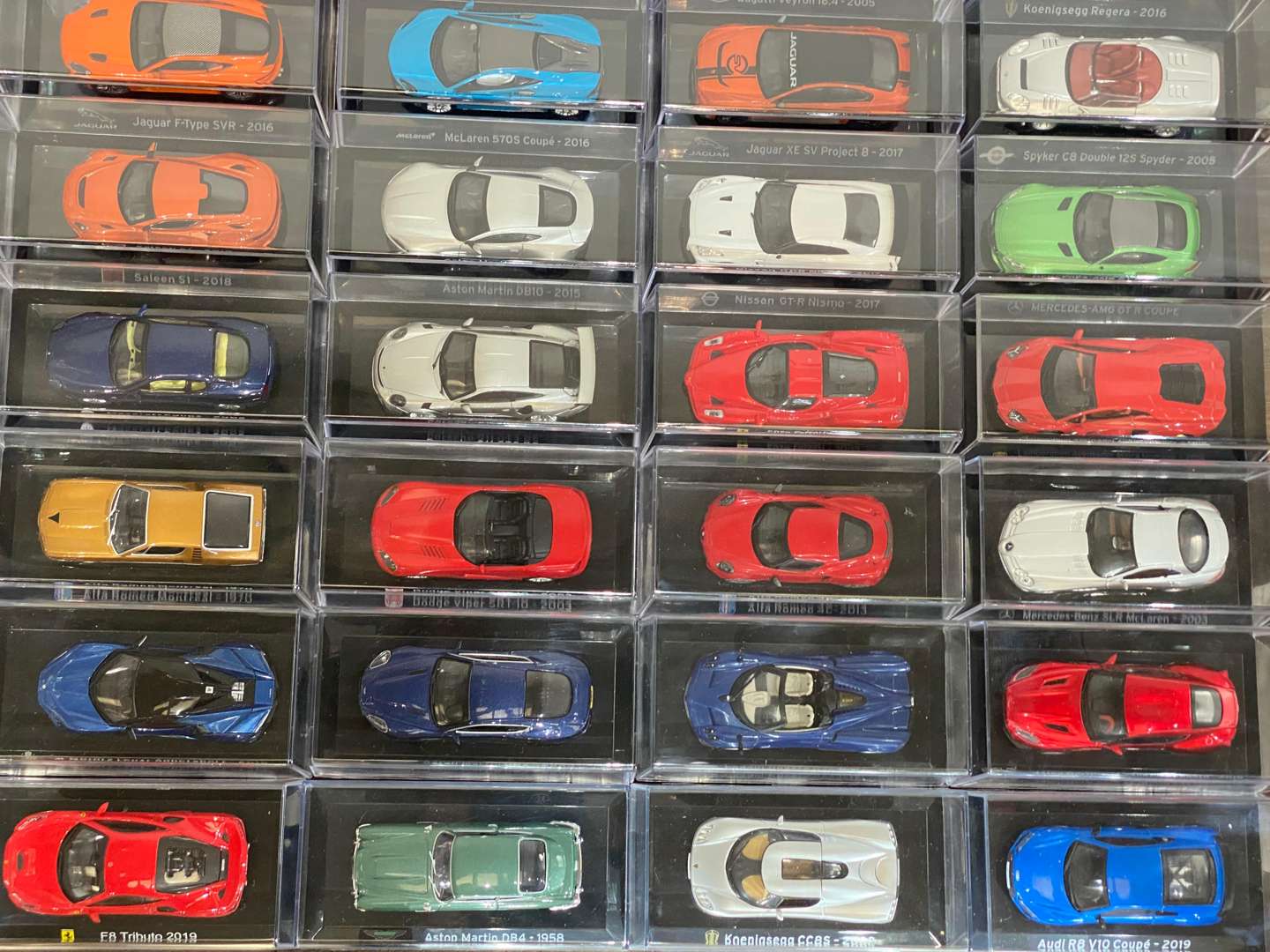 <p>PANINI a collection of 78 miniature supercars</p>