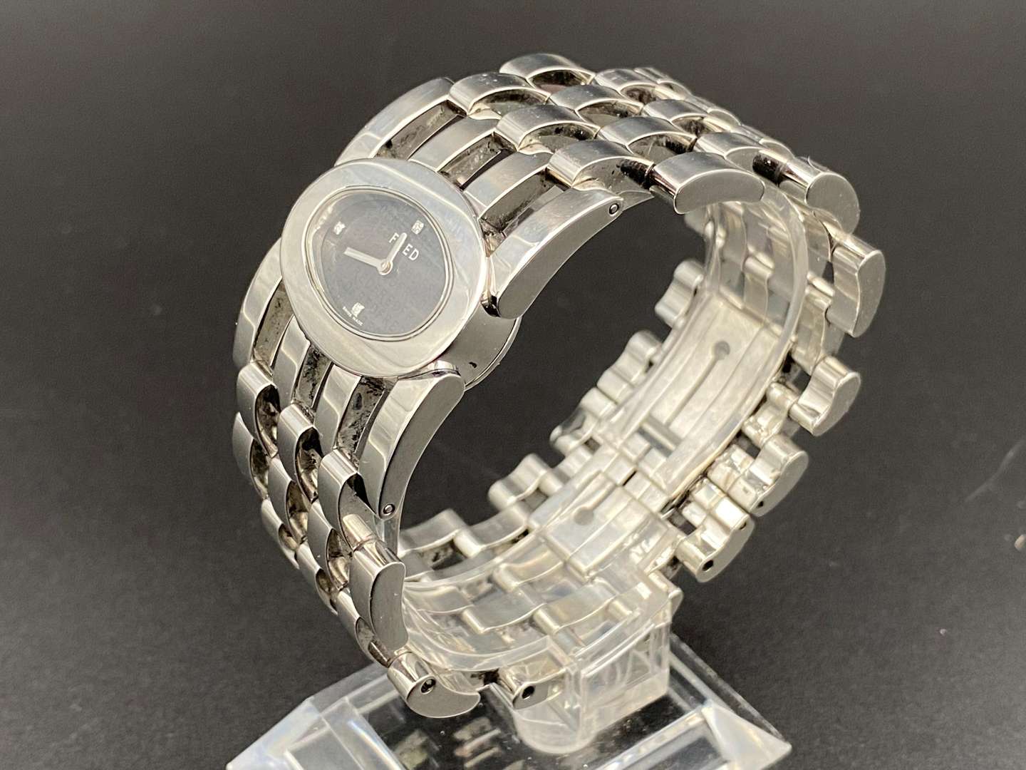 <p>FRED, a &nbsp;stainless steel quartz wristwatch</p>